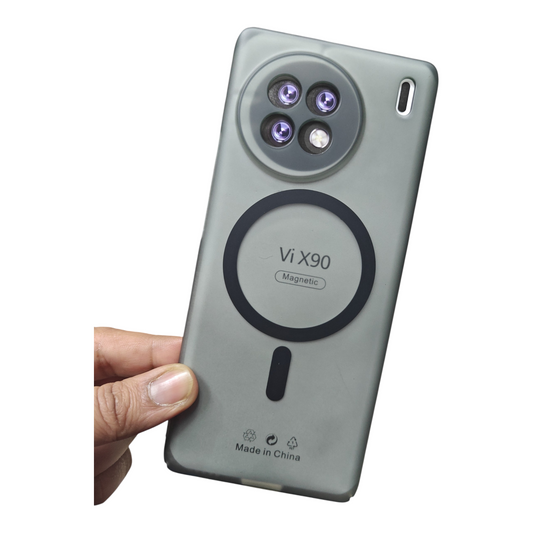 Vivo X90 5G Premium Quality Magsafe Matte Hard Plastic Back Cover Case - Royal Star