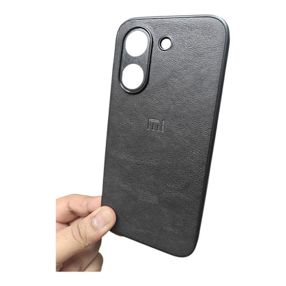 Poco X8 Pro 5G Luxury Leather ( Side Soft, Back Hard ) Premium Quality Back Cover Case