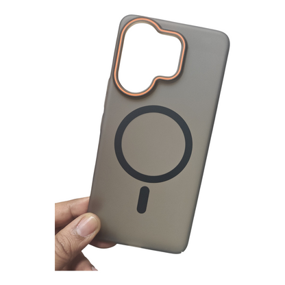 Vivo V60 5G / Vivo T4 Pro 5G / Vivo V60E 5G Royal Star Premium Quality Magsafe Matte Hard Plastic Back Cover Case - Royal Star