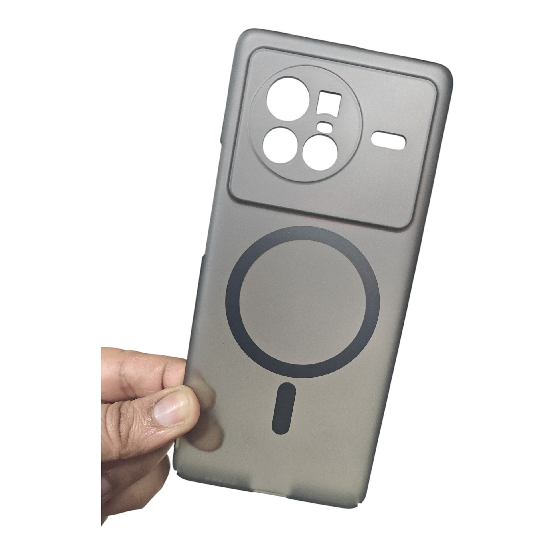 Vivo X80 5G Premium Quality Magsafe Matte Hard Plastic Back Cover Case - Royal Star