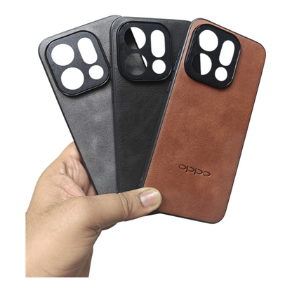 Oppo Find X9 5G Luxury Leather ( Side Soft, Back Hard ) Premium Quality Back Cover Case