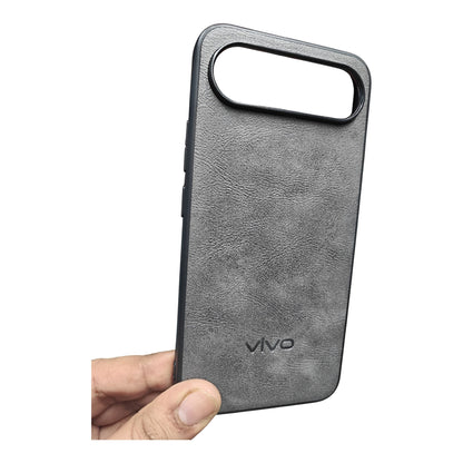 Vivo X300 FE 5G / X300FE 5G Luxury Leather ( Side Soft, Back Hard ) Premium Quality Back Cover Case