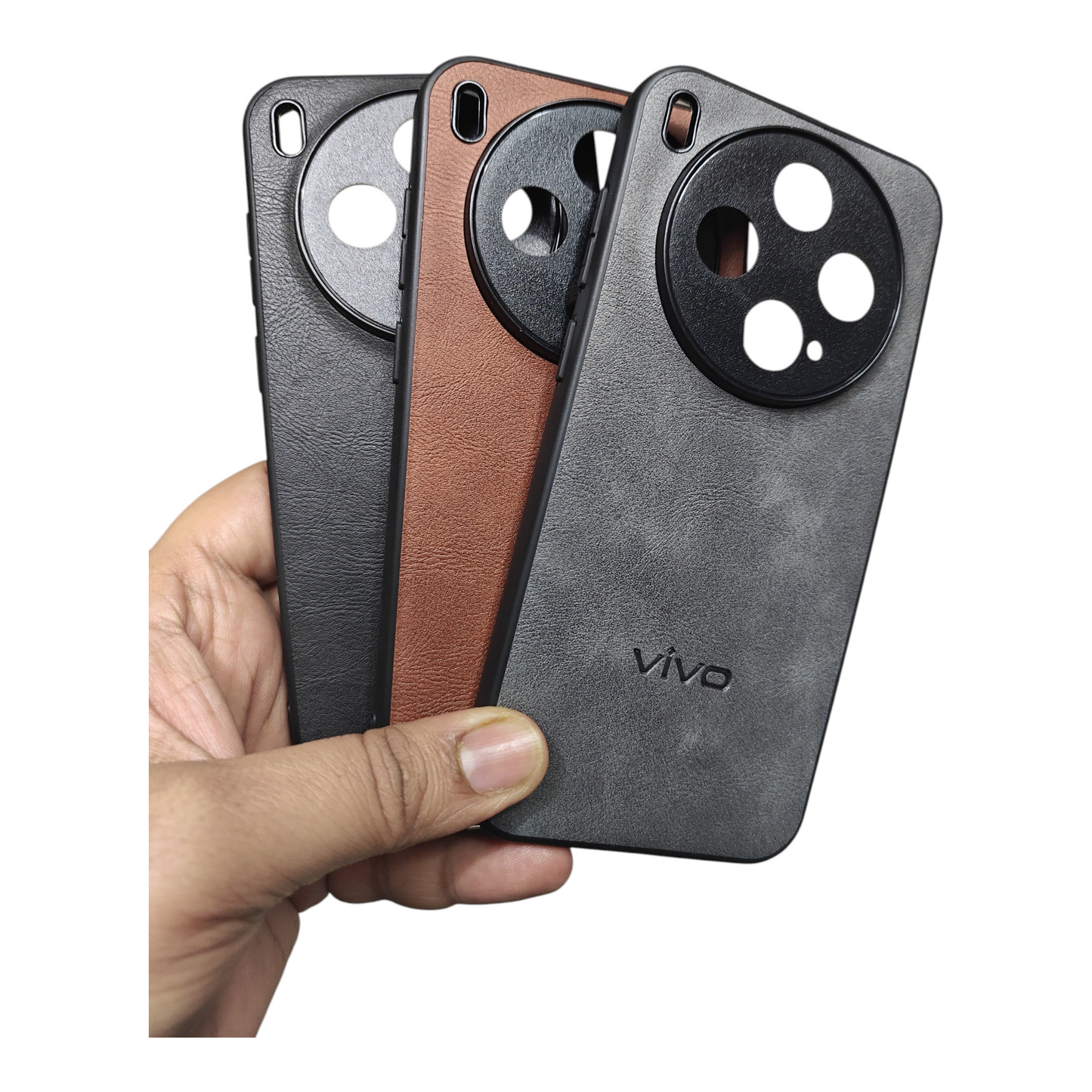 Vivo X300 5G Luxury Leather ( Side Soft, Back Hard ) Premium Quality Back Cover Case