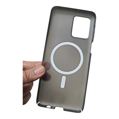 Motorola G54 / G54 Power / G64 5G Premium Quality Magsafe Matte Hard Plastic Back Cover Case - Royal Star