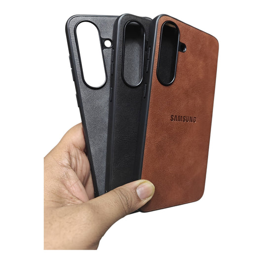 Samsung Galaxy S25FE / S25 FE 5G Luxury Leather ( Side Soft, Back Hard ) Premium Quality Back Cover Case