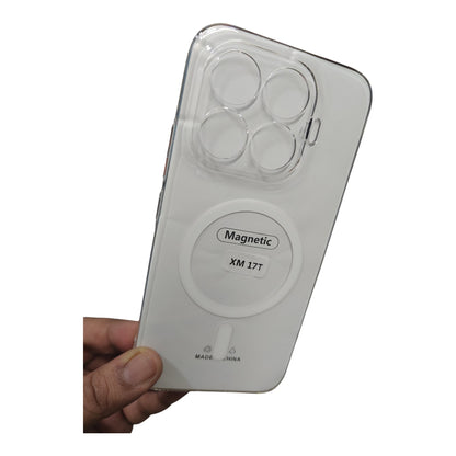 Xiaomi 17T 5G Anti Yellow Premium Quality Magsafe Crystal Clear Hard Plastic Back Cover Case
