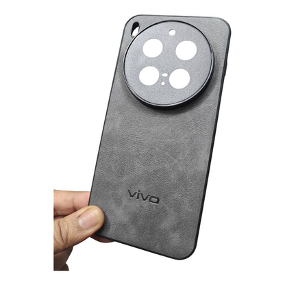 Vivo X300 Pro 5G Luxury Leather ( Side Soft, Back Hard ) Premium Quality Back Cover Case