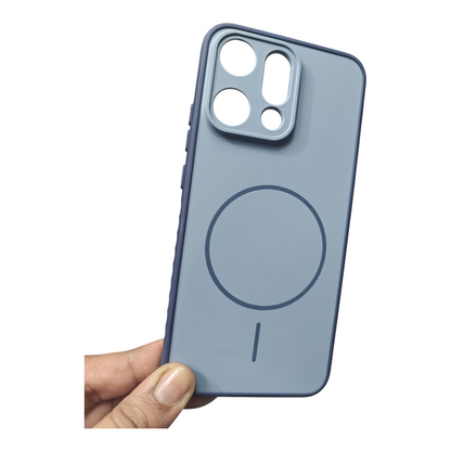 Oppo Reno 14 5G Premium Quality Grip Design ( Side Soft, Back Hard ) Back Cover Case ( No Magsafe, Only Design) - Royal Star