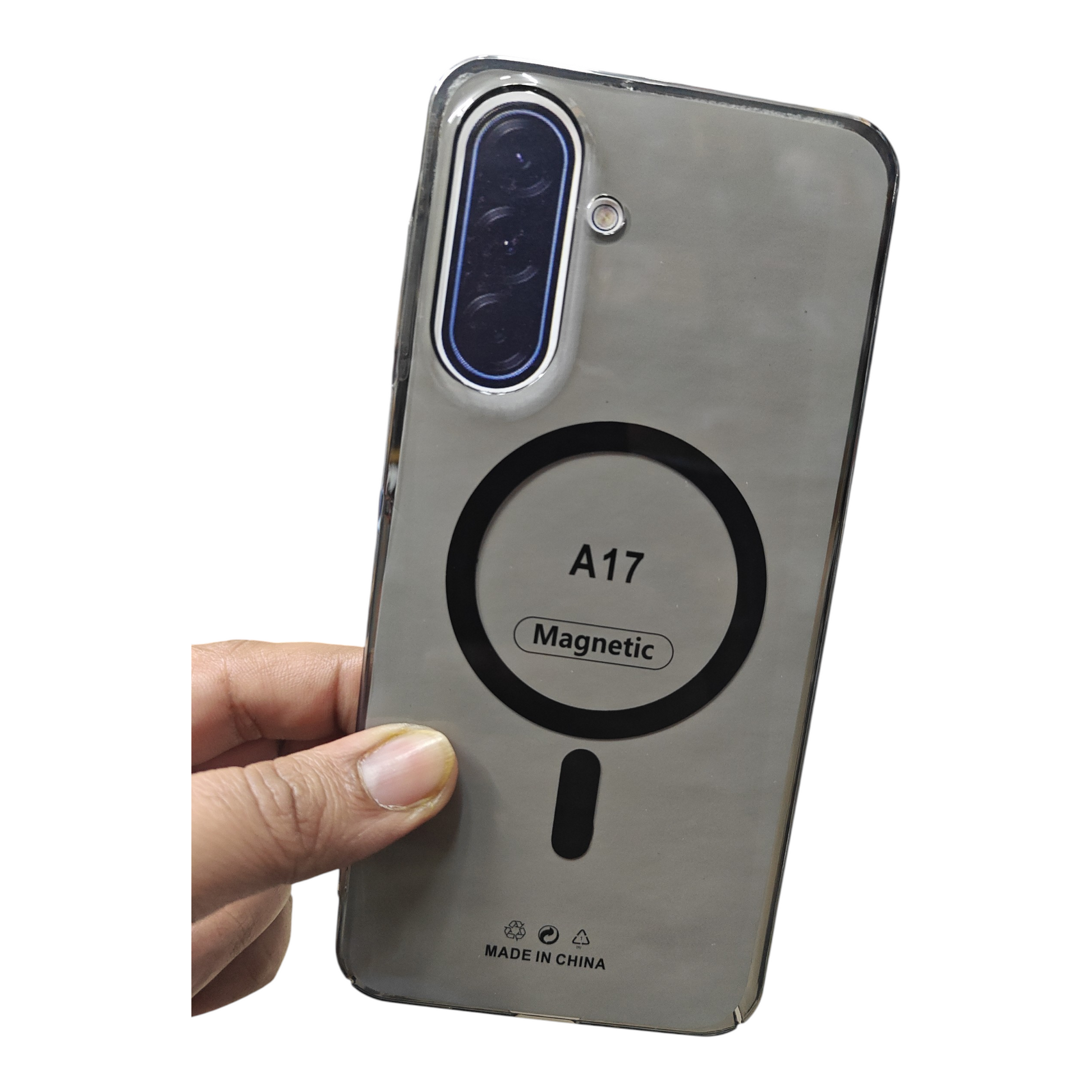 Samsung Galaxy A17 / M17 / F17 / A26 5G Anti Yellow Premium Quality Magsafe Crystal Clear Hard Plastic Back Cover Case - Royal Star