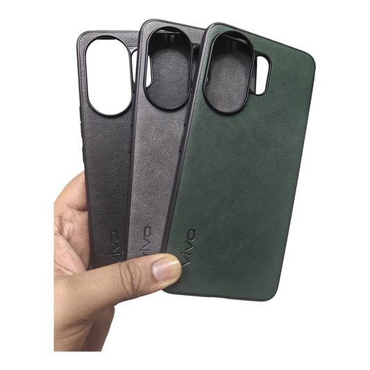 Vivo V60 / V60E / T4 Pro 5G Luxury Leather ( Side Soft, Back Hard ) Premium Quality Back Cover Case
