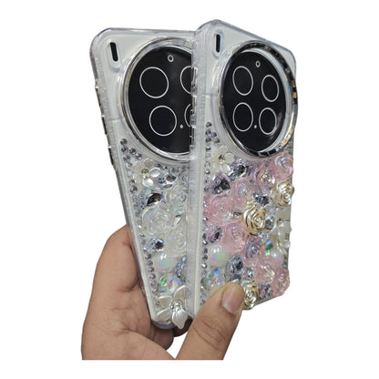 Vivo X300 Pro 5G Girlish 3D Stone & Flower Back Cover Case