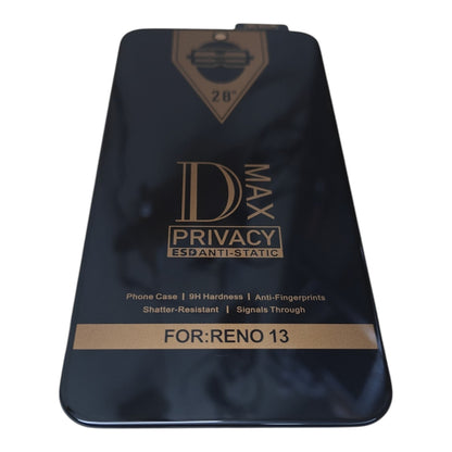 Oppo Reno 13 5G / Reno13 5G Premium Quality Privacy Tempered Glass Screen Protector Guard