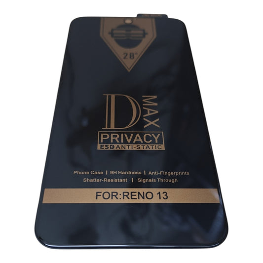 Oppo Reno 13 5G / Reno13 5G Premium Quality Privacy Tempered Glass Screen Protector Guard