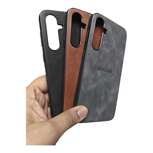 Samsung Galaxy S23FE / S23 FE 5G Luxury Leather ( Side Soft, Back Hard ) Premium Quality Back Cover Case
