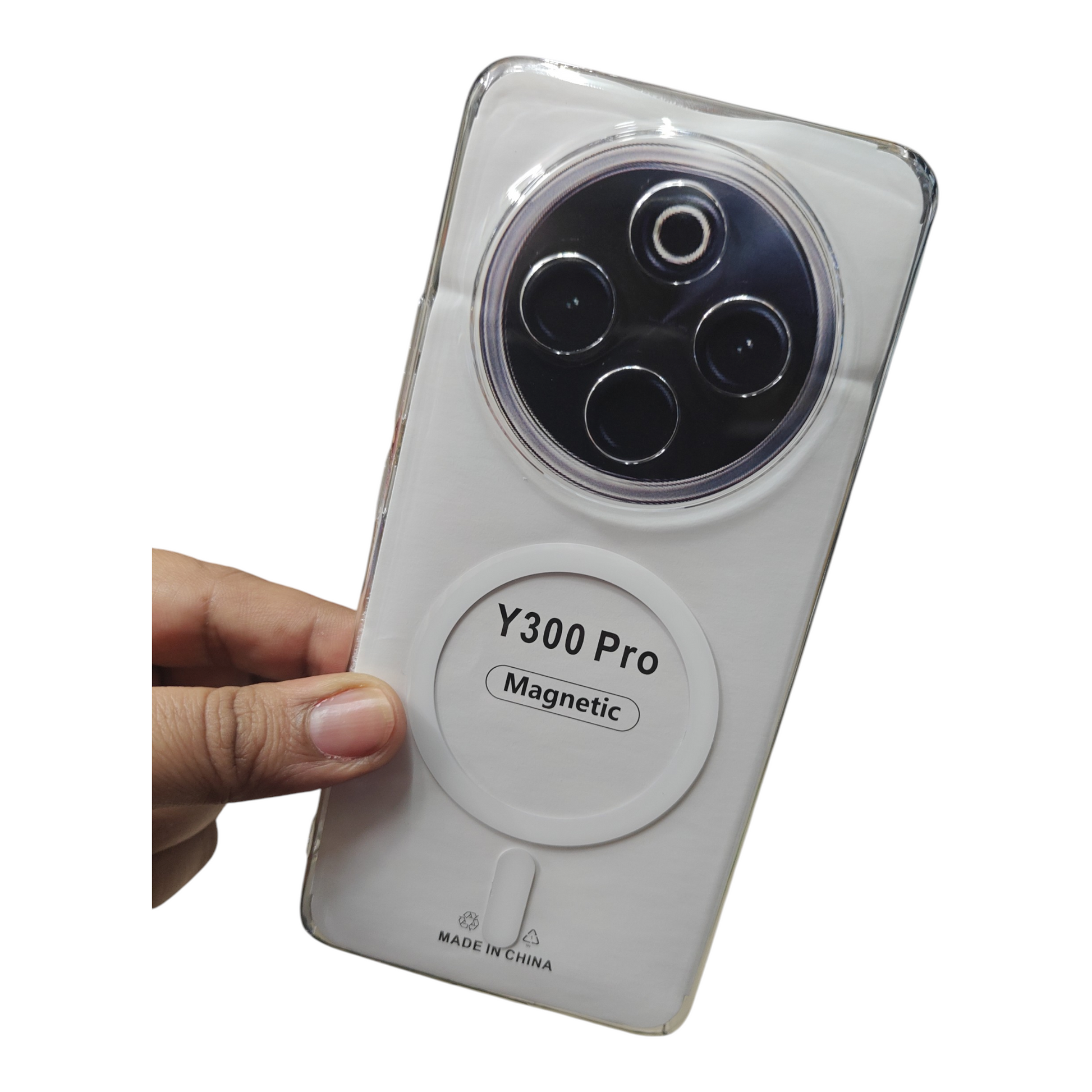 Vivo T4 (5G) / iQOO Z10 / Vivo Y300 Pro (5G) Anti Yellow Premium Quality Magsafe Crystal Clear Hard Plastic Back Cover Case - Royal Star