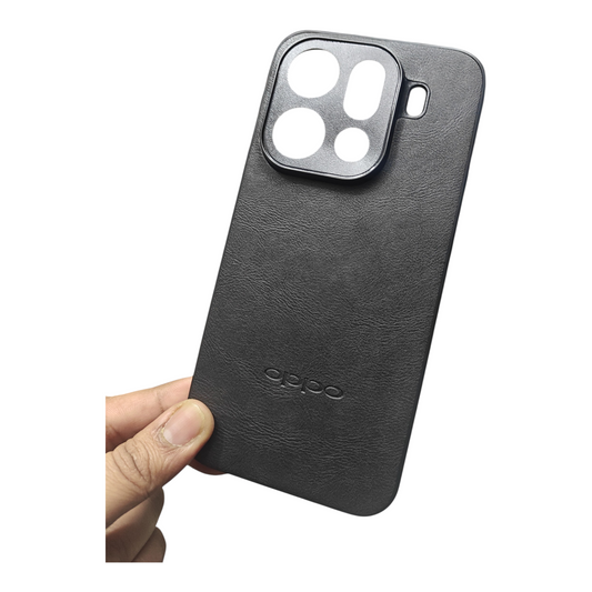 Oppo Find X9 Pro 5G Luxury Leather ( Side Soft, Back Hard ) Premium Quality Back Cover Case