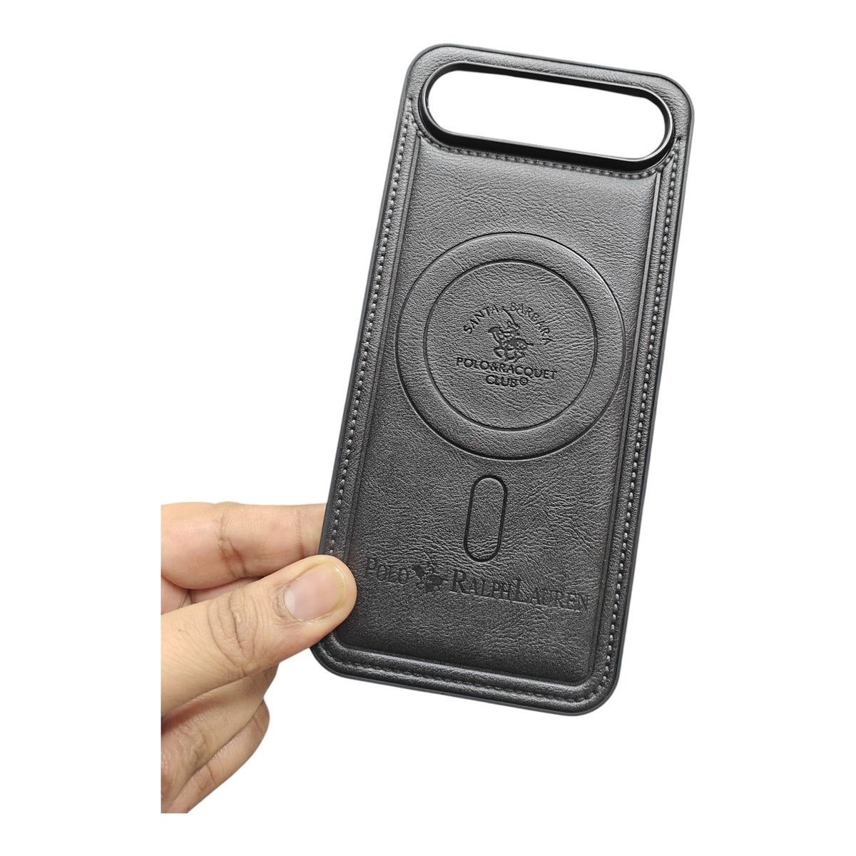 Tecno Pova Slim (5G) Magsafe Premium Quality Leather ( Side Soft, Back Hard ) Back Cover Case