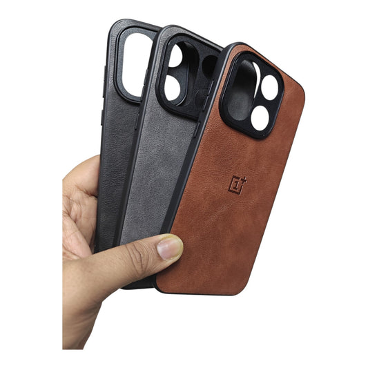 OnePlus 15 5G / OnePlus15 5G Luxury Leather ( Side Soft, Back Hard ) Premium Quality Back Cover Case
