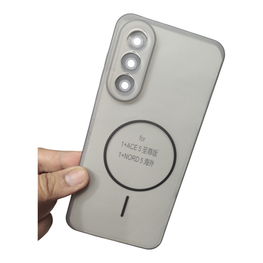 OnePlus Nord 5 / Nord5 5G Premium Quality Matte Silicon Soft Back Cover Case ( No Magsafe, Only Design )
