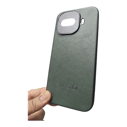 iQOO 15R 5G Luxury Leather ( Side Soft, Back Hard ) Premium Quality Back Cover Case