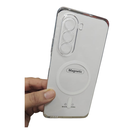 OnePlus Nord Ce6 Lite 5G Anti Yellow Premium Quality Magsafe Crystal Clear Hard Plastic Back Cover Case
