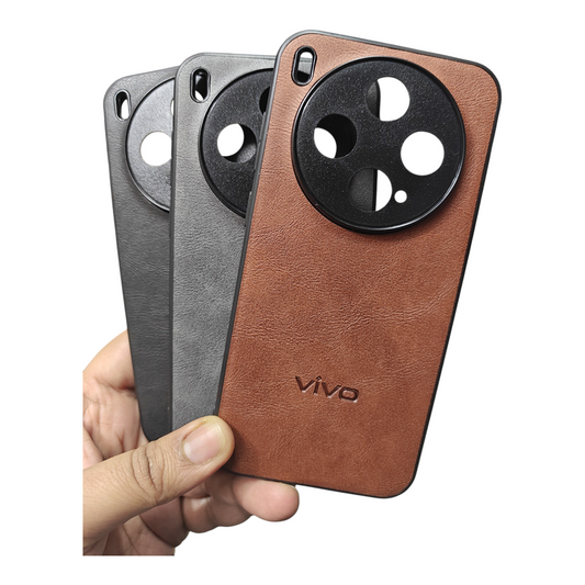 Vivo X300 5G Luxury Leather ( Side Soft, Back Hard ) Premium Quality Back Cover Case