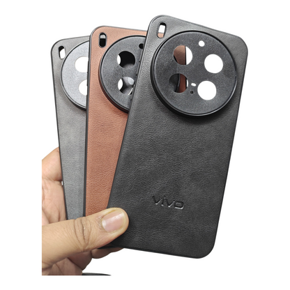 Vivo X300 Pro 5G Luxury Leather ( Side Soft, Back Hard ) Premium Quality Back Cover Case