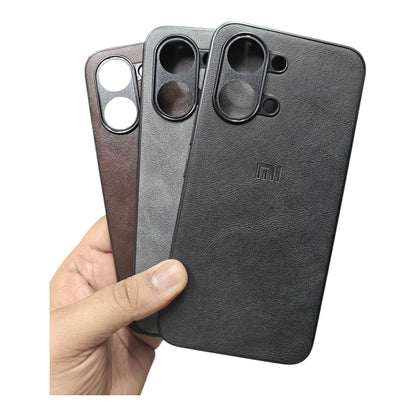 Poco X8 Pro Max 5G Luxury Leather ( Side Soft, Back Hard ) Premium Quality Back Cover Case