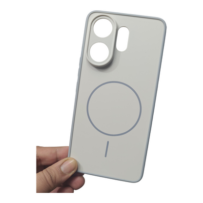 Vivo V60 5G / Vivo T4 Pro 5G / Vivo V60E 5G Premium Quality Grip Design ( Side Soft, Back Hard ) Back Cover Case ( No Magsafe, Only Design) - Royal Star