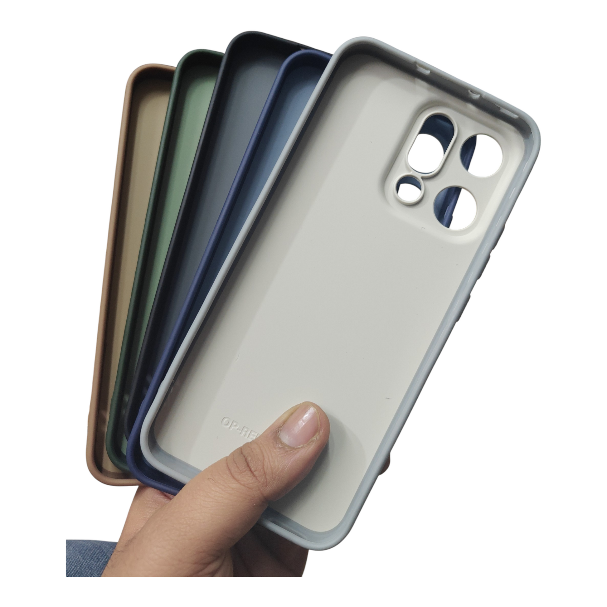 Oppo Reno 14 5G Premium Quality Grip Design ( Side Soft, Back Hard ) Back Cover Case ( No Magsafe, Only Design) - Royal Star