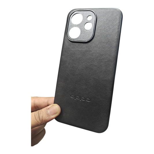 Oppo Reno 15 Pro 5G Luxury Leather ( Side Soft, Back Hard ) Premium Quality Back Cover Case
