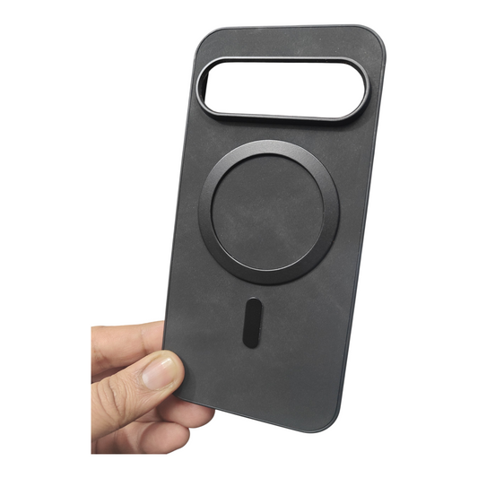 Google Pixel 10 / Pixel 10 Pro (5G) Magsafe Premium Quality Leather ( Side Soft, Back Hard ) Back Cover Case - Royal Star