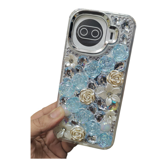 iQOO 15R 5G / iQOO15R 5G Girlish 3D Stone & Flower Back Cover Case
