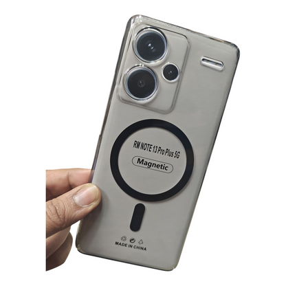 Xiaomi Redmi Note 13 Pro Plus 5G Anti Yellow Premium Quality Magsafe Crystal Clear Hard Plastic Back Cover Case - Royal Star