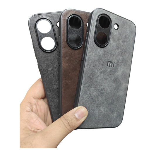 Poco X8 Pro 5G Luxury Leather ( Side Soft, Back Hard ) Premium Quality Back Cover Case