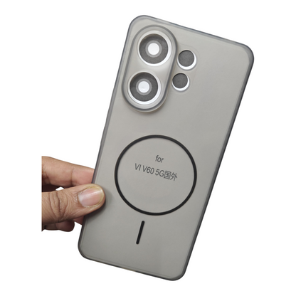 Vivo V60 / V60E / T4 Pro 5G Premium Quality Matte Silicon Soft Back Cover Case ( No Magsafe, Only Design )