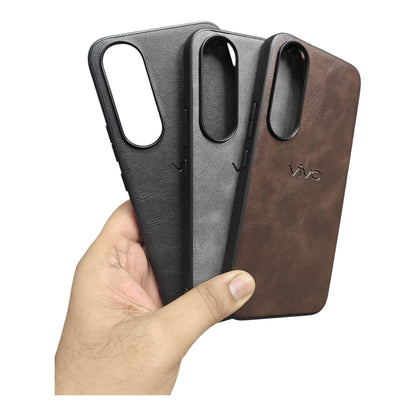 Vivo V70FE 5G / V70 FE 5G Luxury Leather ( Side Soft, Back Hard ) Premium Quality Back Cover Case
