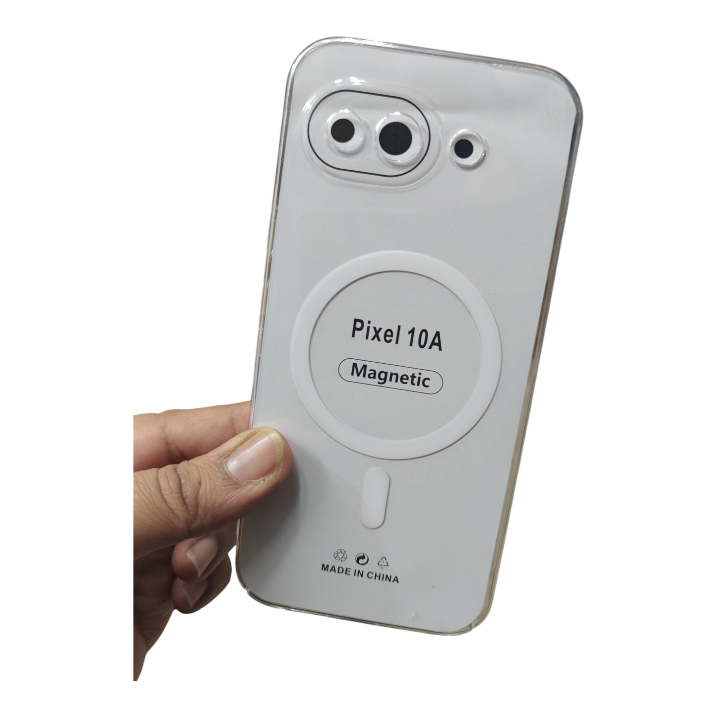 Google Pixel 10A 5G Anti Yellow Premium Quality Magsafe Crystal Clear Hard Plastic Back Cover Case