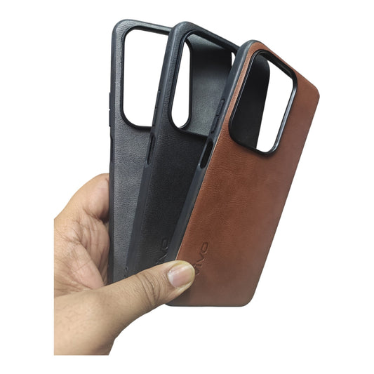 Vivo T4x / Vivo Y31 Pro / iQOO Z10x (5G) Luxury Leather ( Side Soft, Back Hard ) Premium Quality Back Cover Case