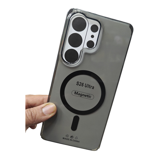 Samsung Galaxy S26 Ultra 5G Anti Yellow Premium Quality Magsafe Crystal Clear Hard Plastic Back Cover Case - Royal Star