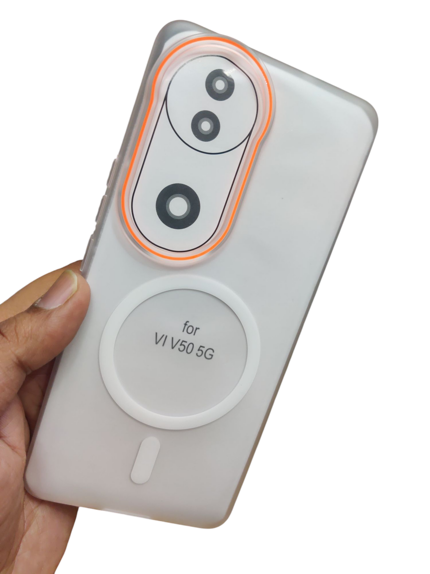 Vivo V50 / Vivo V50E / Vivo T4R / iQOO Z10R Royal Star Premium Quality Magsafe Matte Hard Plastic Back Cover Case