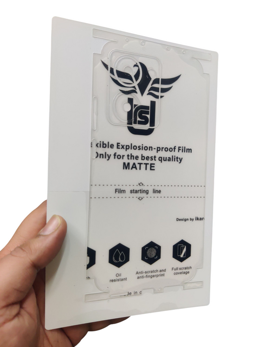 Realme P3 Ultra 5G Matte & Clear Finish Back Lamination Membrane Protector Protection Guard