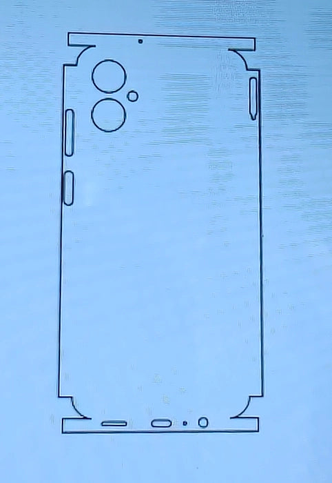 Samsung Galaxy A06 5G Matte & Glossy Finish Back Lamination Membrane Protector Protection Guard - Royal Star