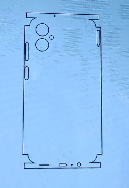 Samsung Galaxy A06 5G Matte & Glossy Finish Back Lamination Membrane Protector Protection Guard - Royal Star