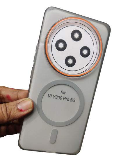 Vivo T4 5G / vivo Y300 Pro 5G Royal Star Premium Quality Magsafe Matte Hard Plastic Back Cover Case - Royal Star