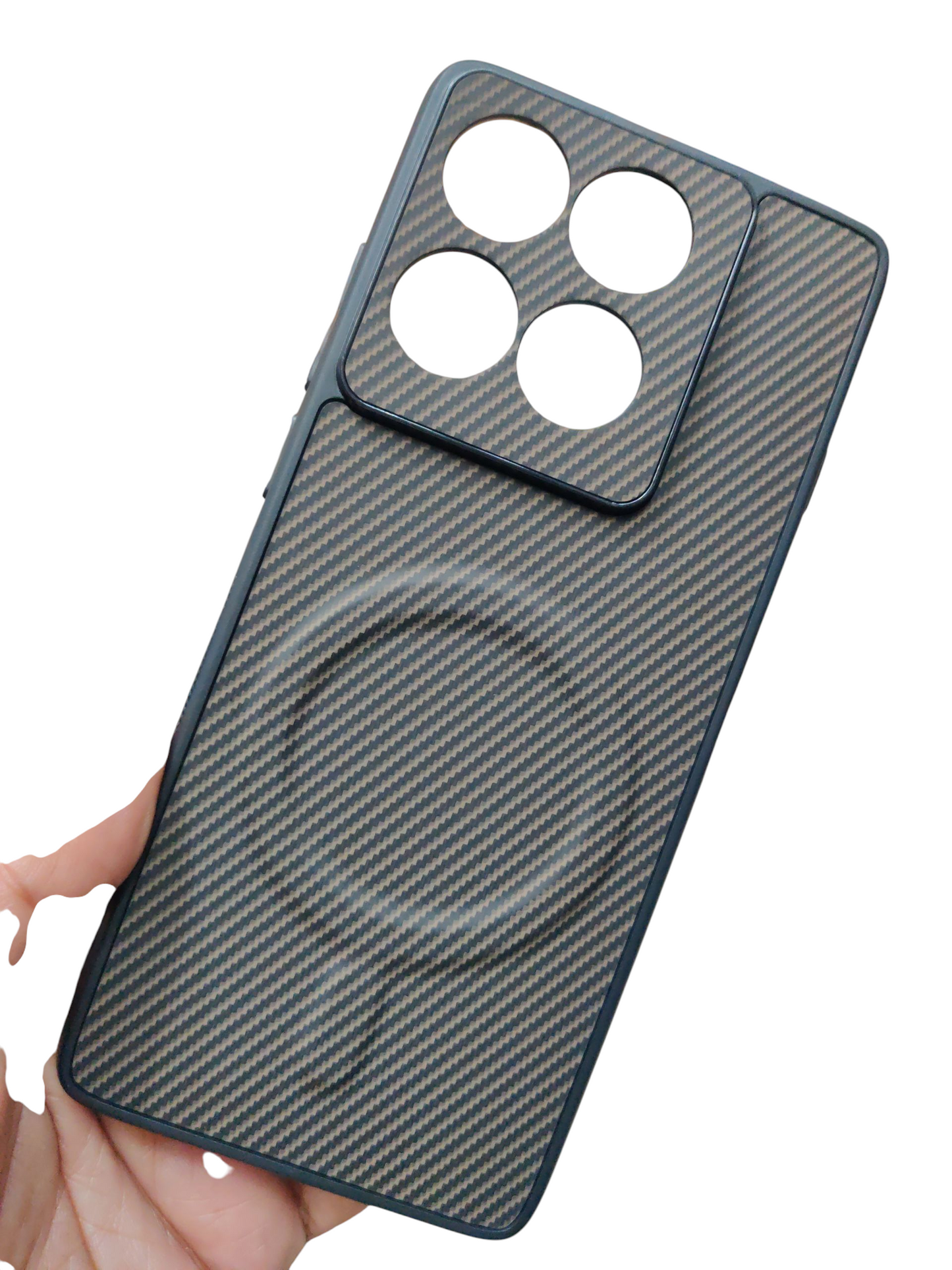 Motorola Moto Edge 60 Fusion Premium Quality Carbon Leather Magsafe Hard Back Cover Case - Royal Star