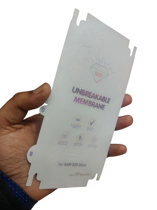 Samsung Galaxy S25 Ultra Matte Finish Back Membrane Protector Protection Guard