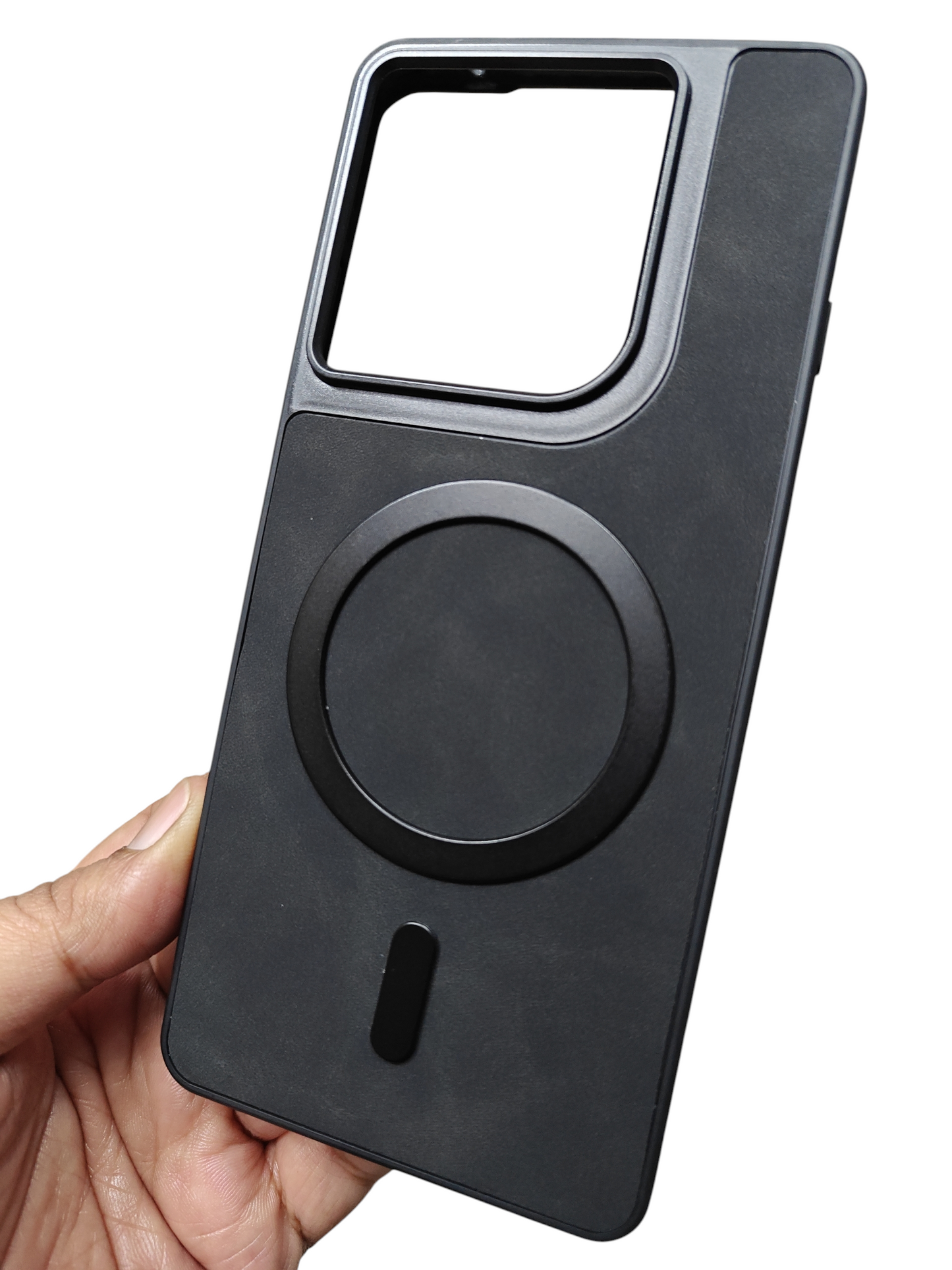 Motorola Moto Edge 60 Pro 5G Magsafe Premium Quality Leather ( Side Soft, Back Hard ) Back Cover Case