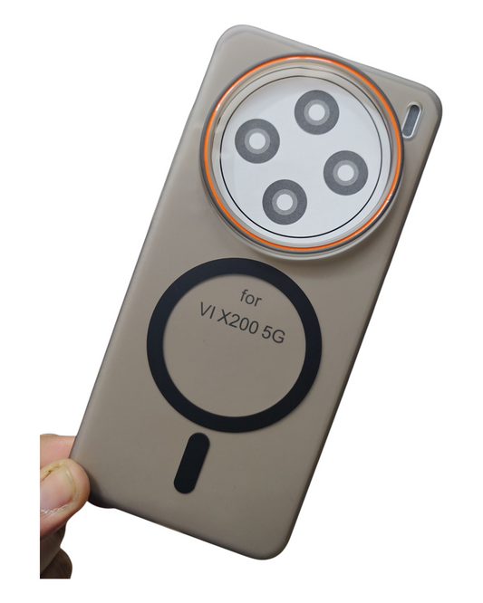 Vivo X200 5G Royal Star Premium Quality Magsafe Matte Hard Plastic Back Cover Case