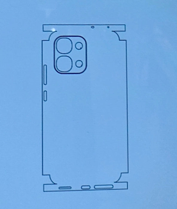 Oppo A6 5G Matte & Glossy Finish Back Lamination Membrane Protector Protection Guard - Royal Star